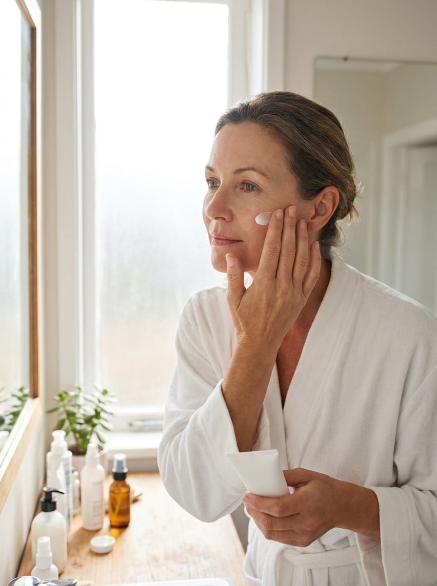 Sonnenschutz als letzter Morgenschritt - Hautpflege ab 50